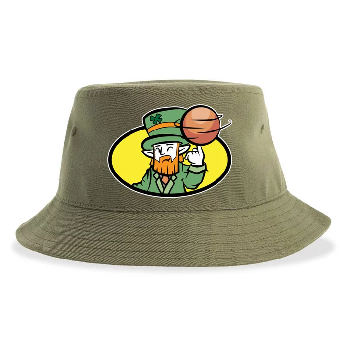 Basketball Lover Player St Patricks Day Green Graphic Gift Sustainable Bucket Hat