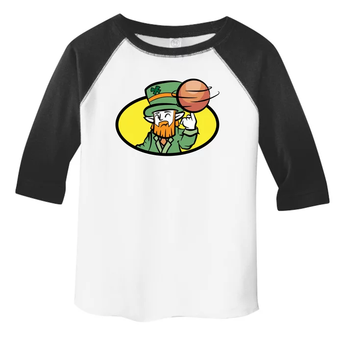 Basketball Lover Player St Patricks Day Green Graphic Gift Toddler Fine Jersey T-Shirt