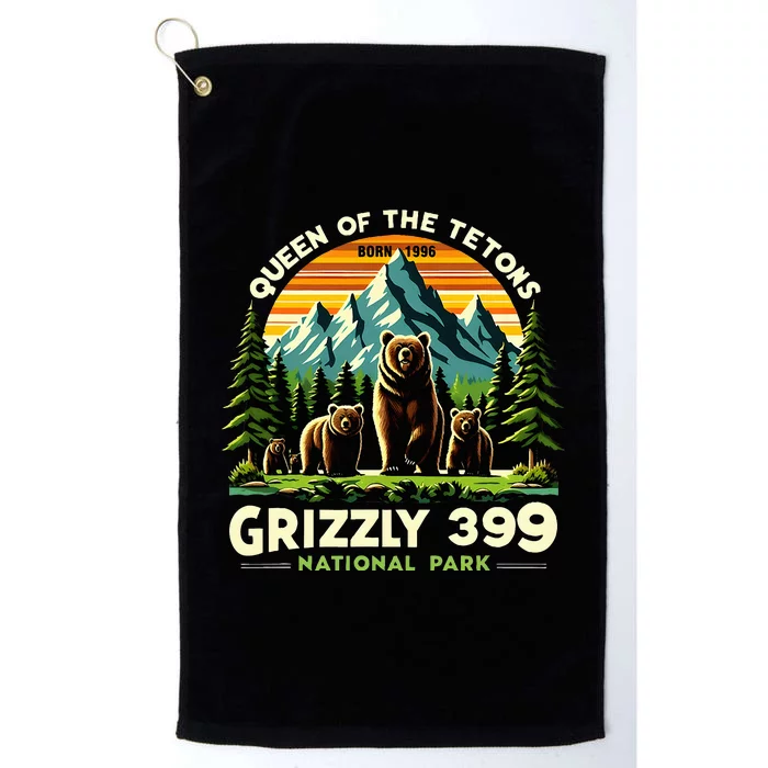 Bear Lovers Queen Of The Tetons Grizzly 399 National Park Platinum Collection Golf Towel