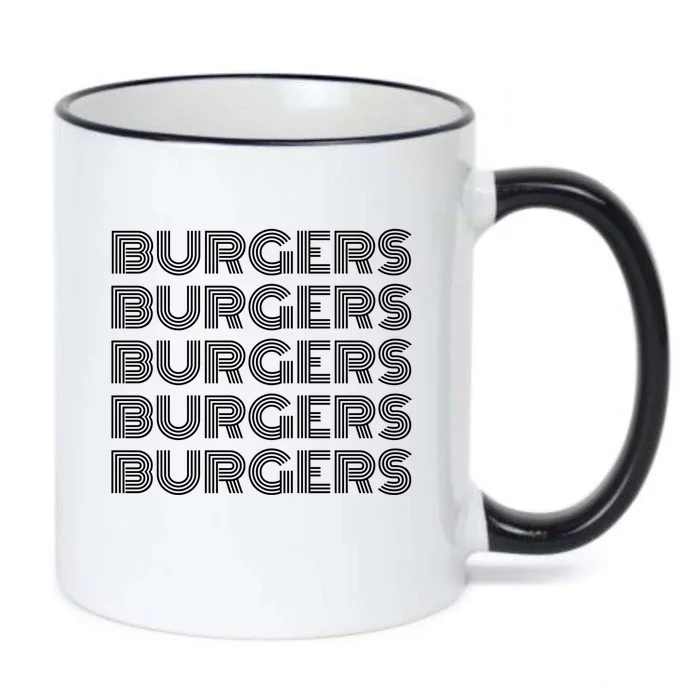 Burgers Lover Retro Style Foodie National Hamburger Day Great Gift Black Color Changing Mug