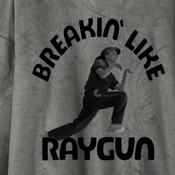 Breaking Like Raygun Hooded Wearable Blanket