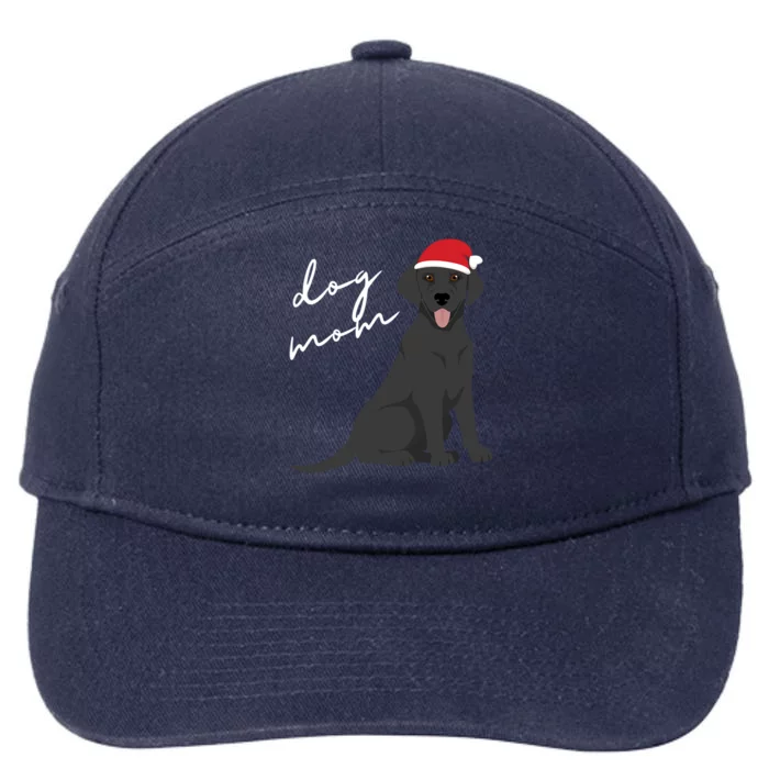 Black Labrador Retriever Dog Mom Christmas Funny Gift 7-Panel Snapback Hat