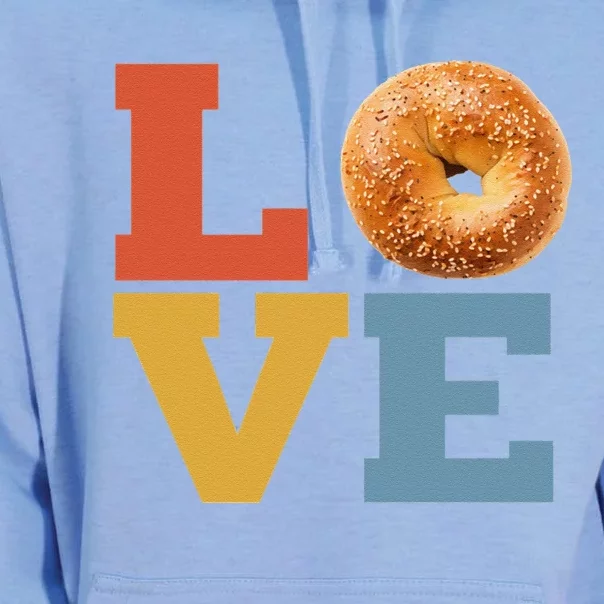 Bagel Love Retro Vibes Bagel Lovers Favorite Weekend Brunch Unisex Surf Hoodie