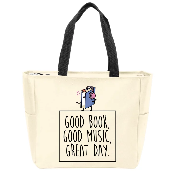 Book Love Reading Bookworm Gift Zip Tote Bag