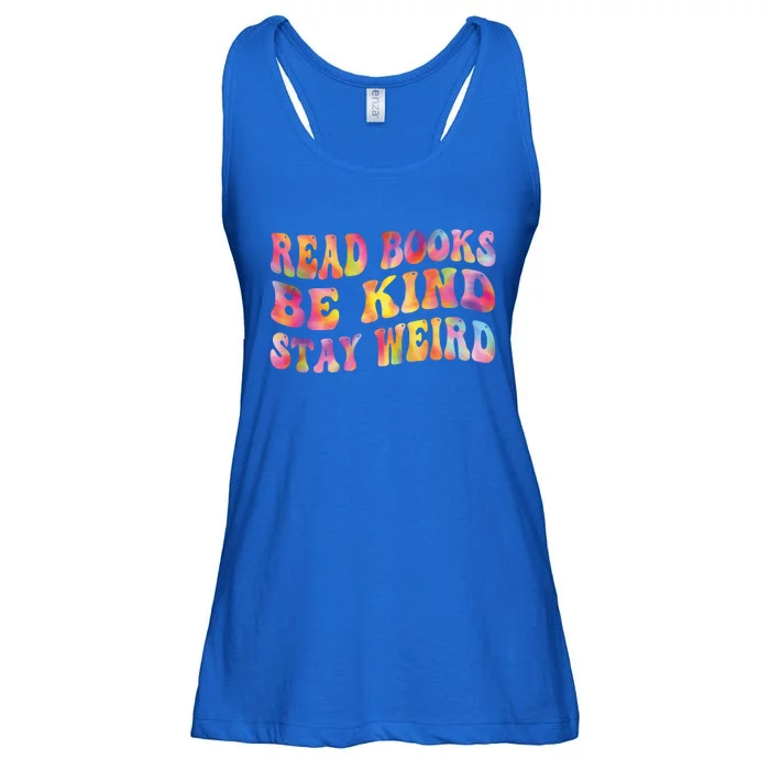 Book Lover Read Books Be Kind Stay Weird Funny Quote Cute Gift Ladies Essential Flowy Tank