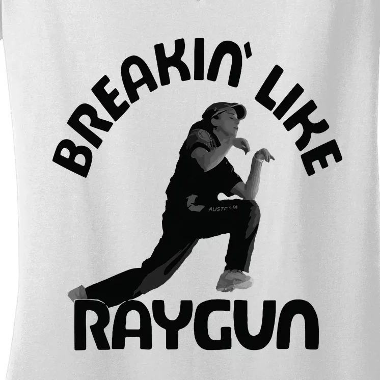 Breaking Like Raygun Women's V-Neck T-Shirt