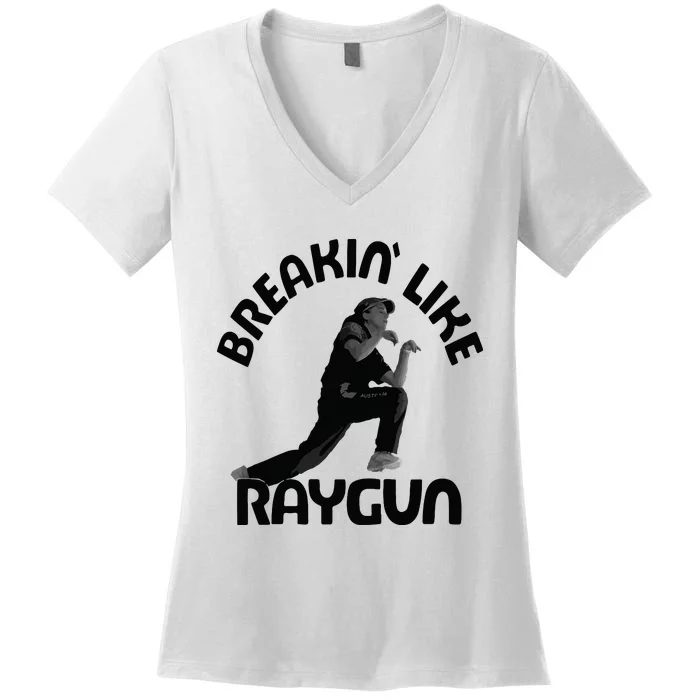 Breaking Like Raygun Women's V-Neck T-Shirt