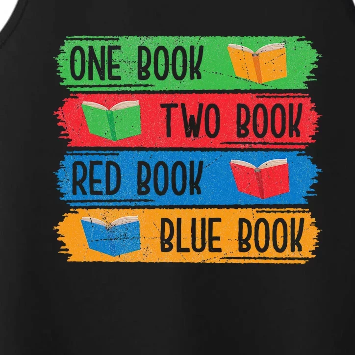 Book Lover Reading Book Worm Bibliophiles Nerds Librarians Performance Tank