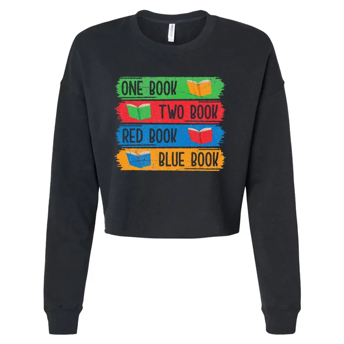 Book Lover Reading Book Worm Bibliophiles Nerds Librarians Cropped Pullover Crew