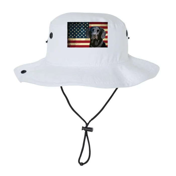 Black Labrador Retriever Gifts American Flag Men Women Lab Legacy Cool Fit Booney Bucket Hat