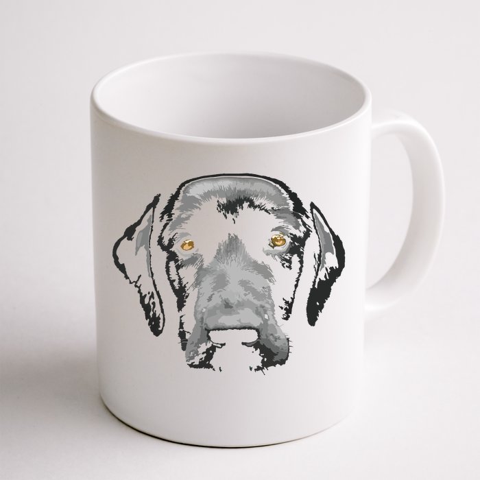 Black Labrador Retriever Front & Back Coffee Mug