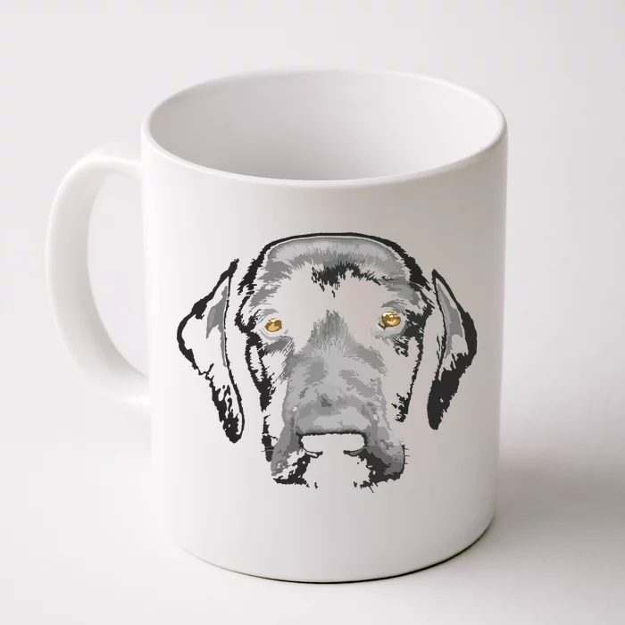 Black Labrador Retriever Front & Back Coffee Mug