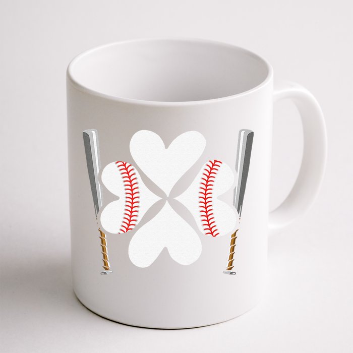 Baseball Lover St Patrick's Saint Pattys Day Gameday Front & Back Coffee Mug