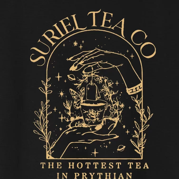 Book Lover Suriel Tea Co The Hottest Tea In Prythian Women's Crop Top Tee