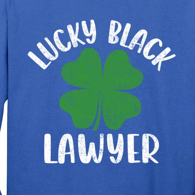 Black Lawyer St Patrick's Day African American Attorney Great Gift Tall Long Sleeve T-Shirt