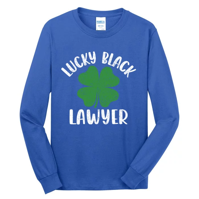 Black Lawyer St Patrick's Day African American Attorney Great Gift Tall Long Sleeve T-Shirt