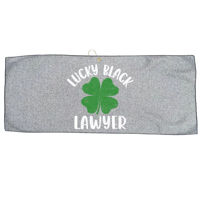 Black Lawyer St Patrick's Day African American Attorney Great Gift Large Microfiber Waffle Golf Towel