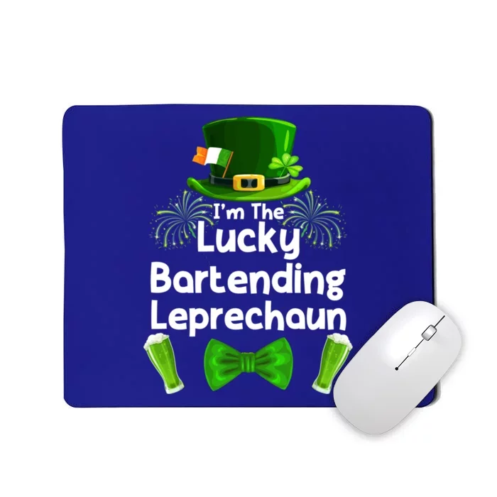 Bartending Leprechaun St Patrick's Day Bartender Cute Gift Mousepad