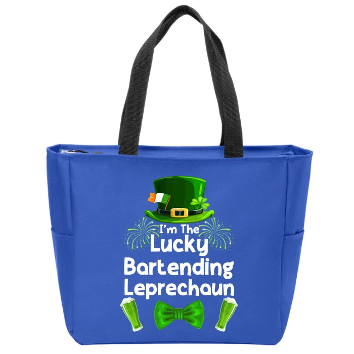 Bartending Leprechaun St Patrick's Day Bartender Cute Gift Zip Tote Bag