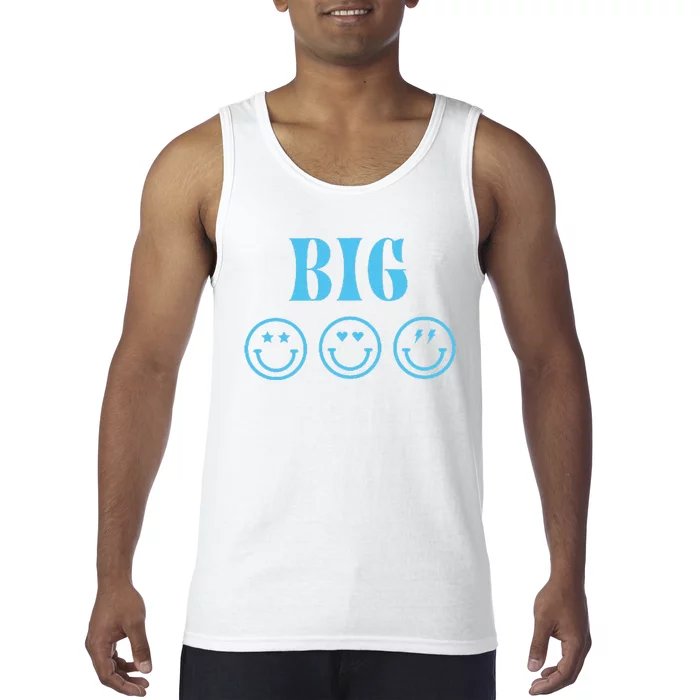 Big Little Sorority Reveal Big Smilies Retro Tank Top