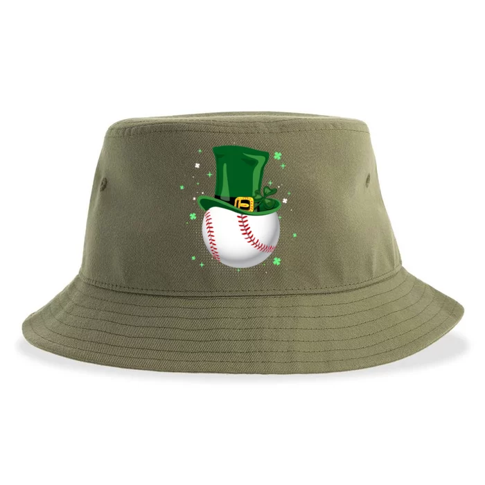 Baseball Leprechaun St Patricks Day Gift Cool Gift Sustainable Bucket Hat