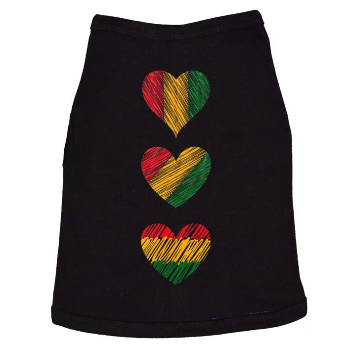 Black Love Soulful Couples Matching African Pride Colors Doggie Tank