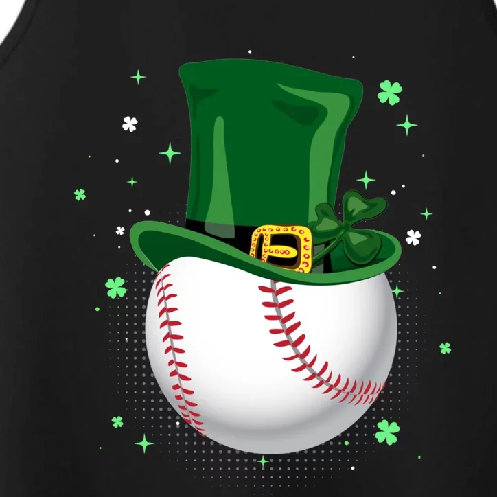 Baseball Leprechaun St Patricks Day Gift Performance Tank