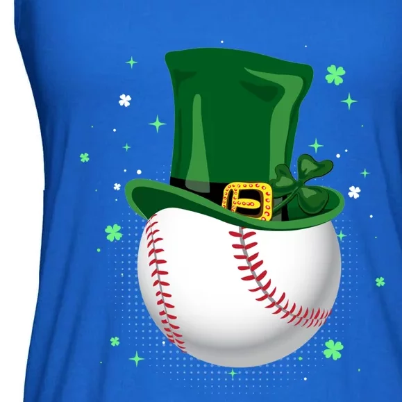 Baseball Leprechaun St Patricks Day Gift Ladies Essential Flowy Tank