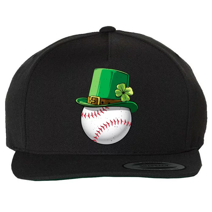 Baseball Leprechaun St Patricks Day Gift Gift Wool Snapback Cap