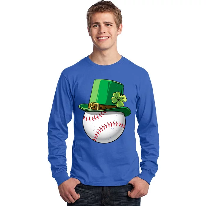 Baseball Leprechaun St Patricks Day Gift Gift Tall Long Sleeve T-Shirt