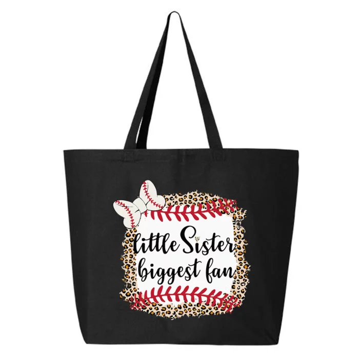 Baseball Little Sister Biggest Fan For Baseball Player 25L Jumbo Tote