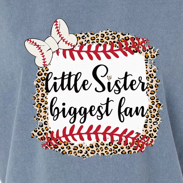 Baseball Little Sister Biggest Fan For Baseball Player Garment-Dyed Women's Muscle Tee