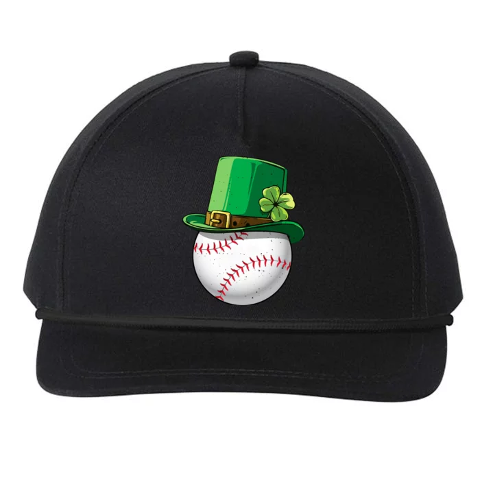 Baseball Leprechaun St Patricks Day Gift For Boy Girl Snapback Five-Panel Rope Hat