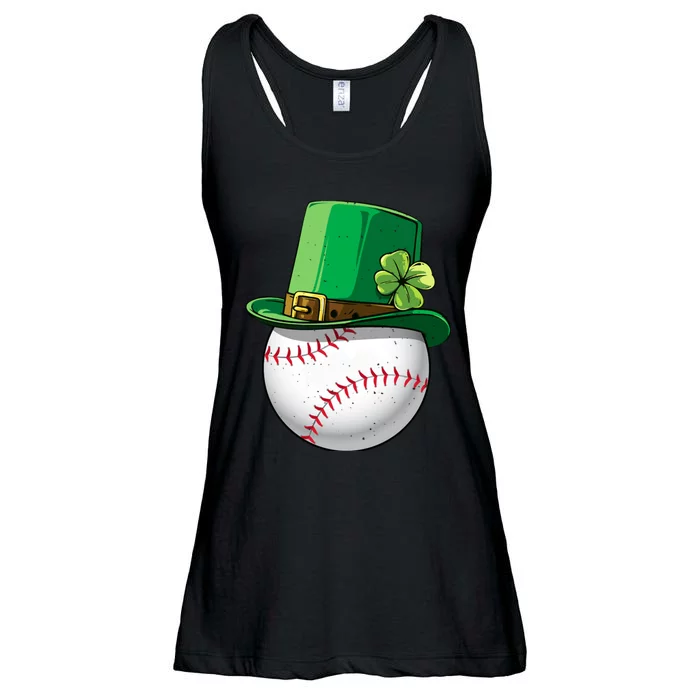 Baseball Leprechaun St Patricks Day Gift For Boy Girl Ladies Essential Flowy Tank