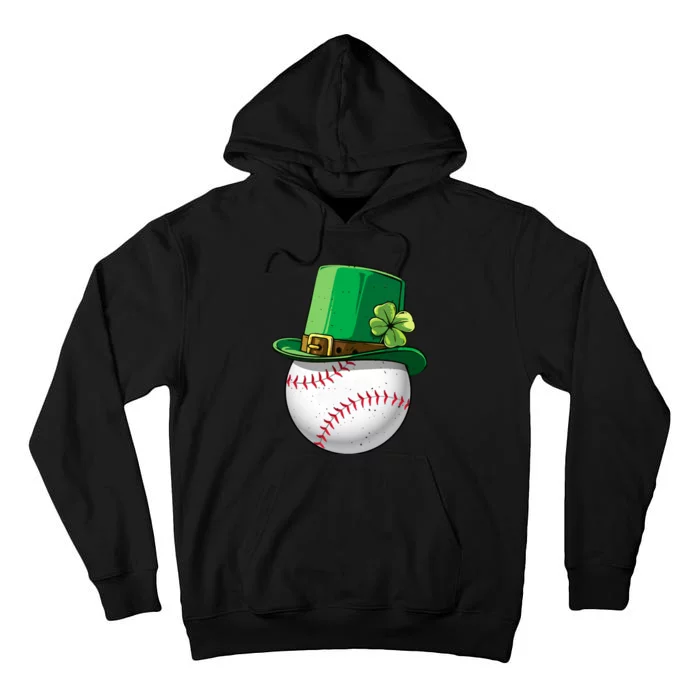 Baseball Leprechaun St Patricks Day Gift For Boy Girl Tall Hoodie