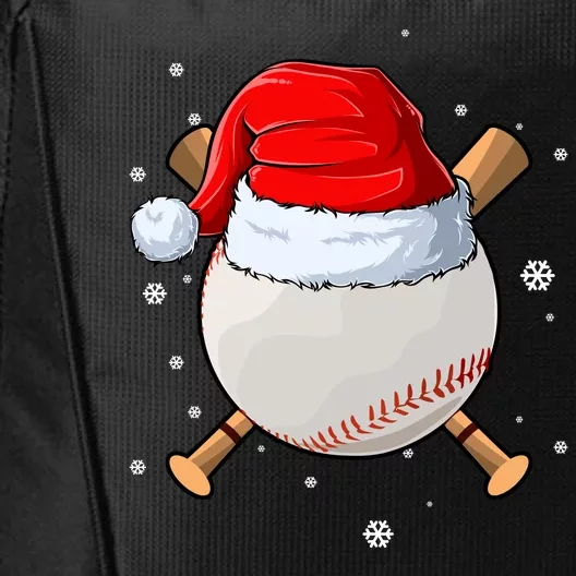 Baseball Lover Santa Christmas Holiday City Backpack