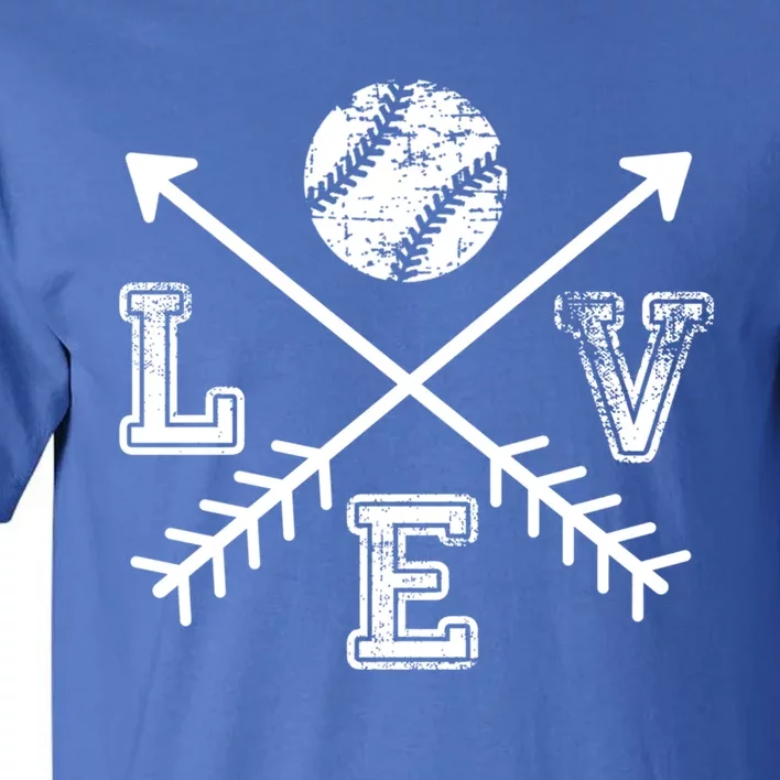 Baseball Love Sport Arrow Gift Tall T-Shirt