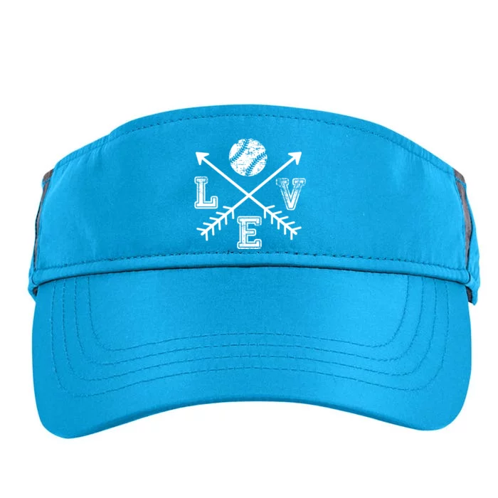 Baseball Love Sport Arrow Gift Adult Drive Performance Visor