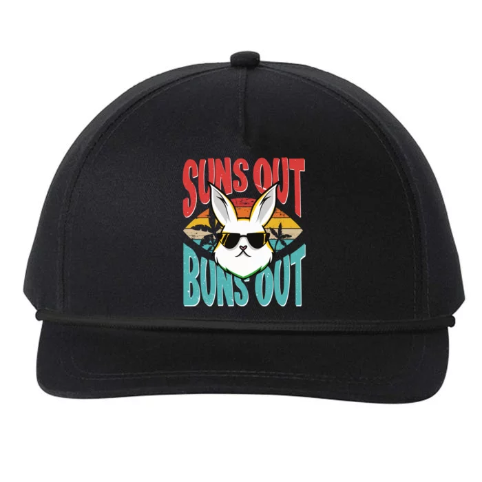 Bunny Lover Suns Out Buns Out Gift Snapback Five-Panel Rope Hat