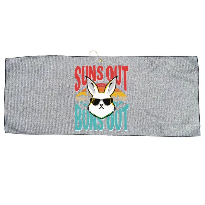 Bunny Lover Suns Out Buns Out Gift Large Microfiber Waffle Golf Towel