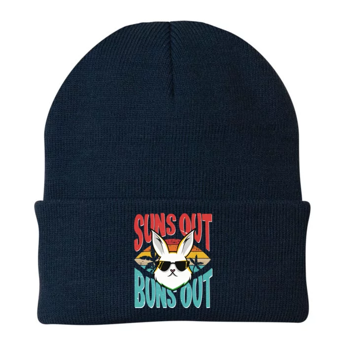 Bunny Lover Suns Out Buns Out Gift Knit Cap Winter Beanie