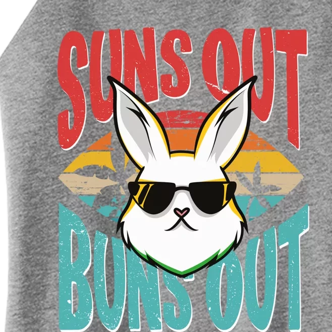 Bunny Lover Suns Out Buns Out Gift Women’s Perfect Tri Rocker Tank