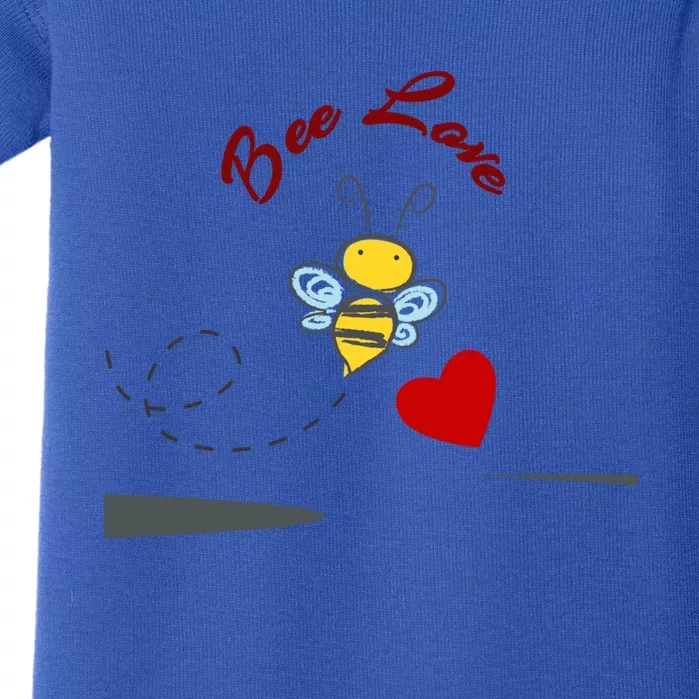 Bee Love Spiritual Valentines Day Gift Baby Bodysuit