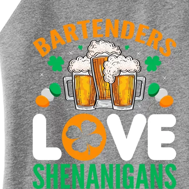 Bartenders Love Shenanigans Funny St Patricks Day Gift Women’s Perfect Tri Rocker Tank