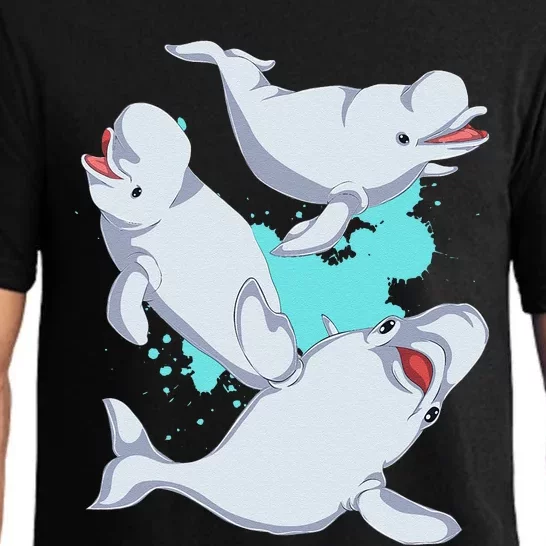 Beluga Lover Sea Creature Ocean Mammal Animal Beluga Whale Pajama Set