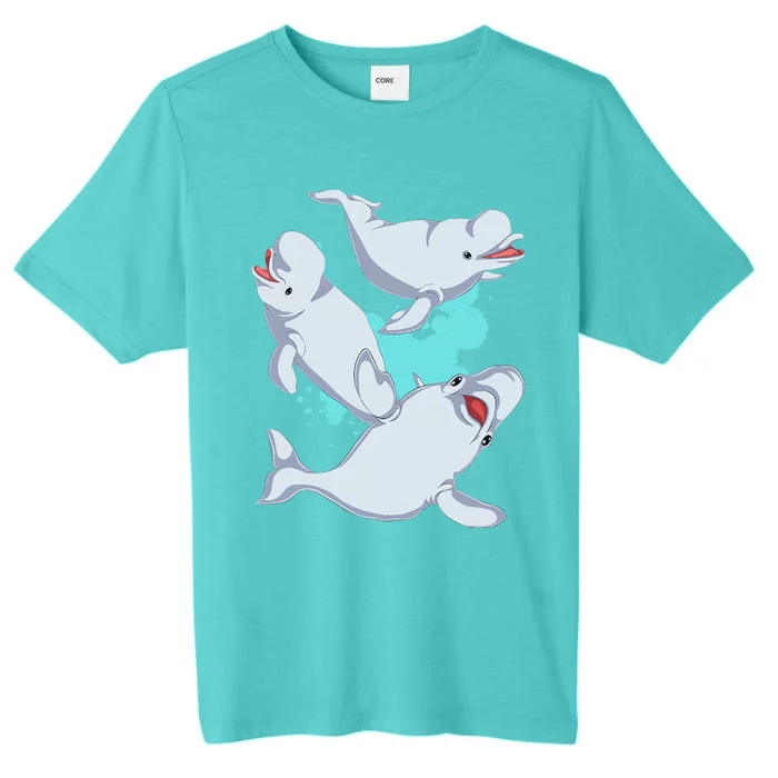 Beluga Lover Sea Creature Ocean Mammal Animal Beluga Whale ChromaSoft Performance T-Shirt