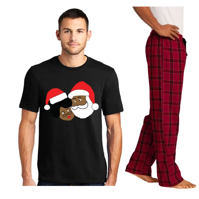 Black Loving Santa Claus And Mrs Claus Ethnic Christmas Meaningful Gift Pajama Set