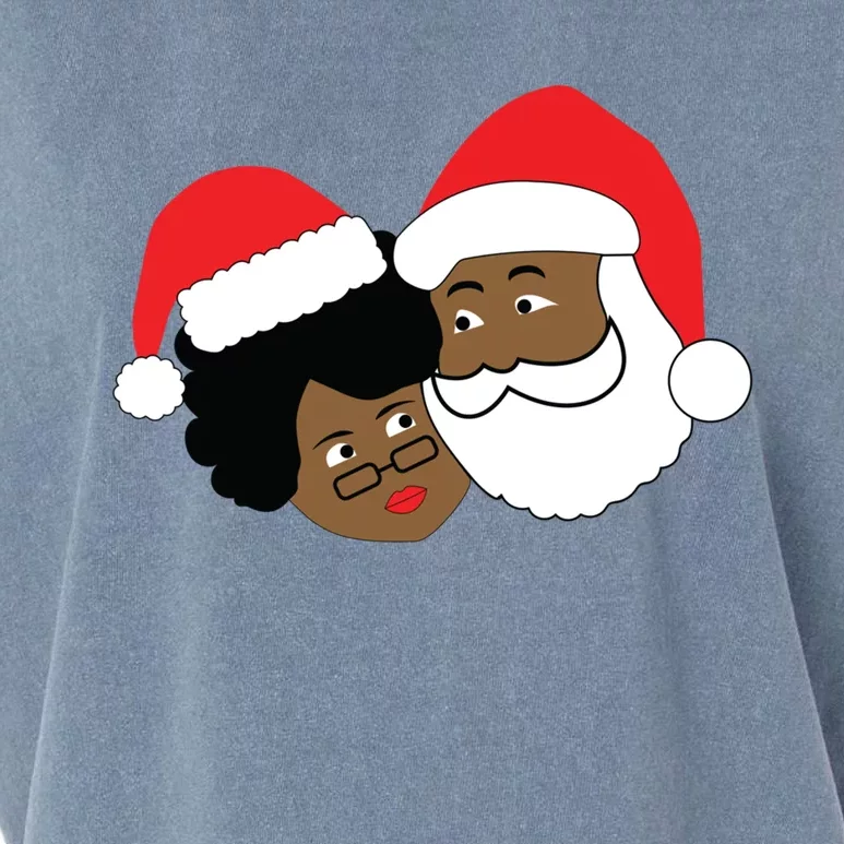 Black Loving Santa Claus And Mrs Claus Ethnic Christmas Meaningful Gift Garment-Dyed Women's Muscle Tee