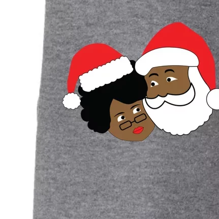 Black Loving Santa Claus And Mrs Claus Ethnic Christmas Meaningful Gift Doggie 3-End Fleece Hoodie