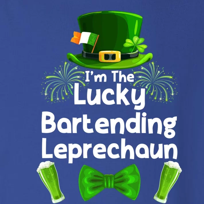 Bartending Leprechaun St Patrick's Day Bartender Funny Gift Toddler Long Sleeve Shirt